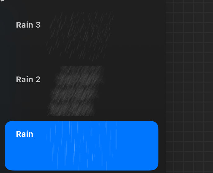 Rain Stamps — Procreate Brush Set