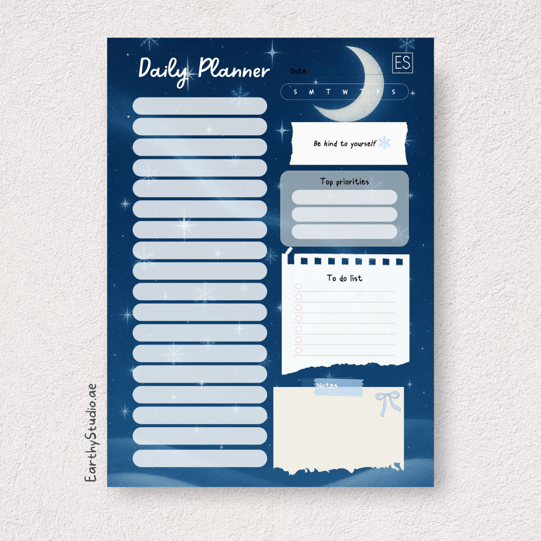 Winter ~ Daily Planner digital download