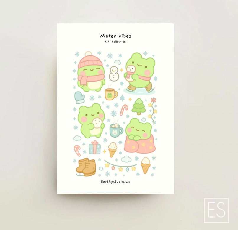 Winter vibes with Kiki 🐸