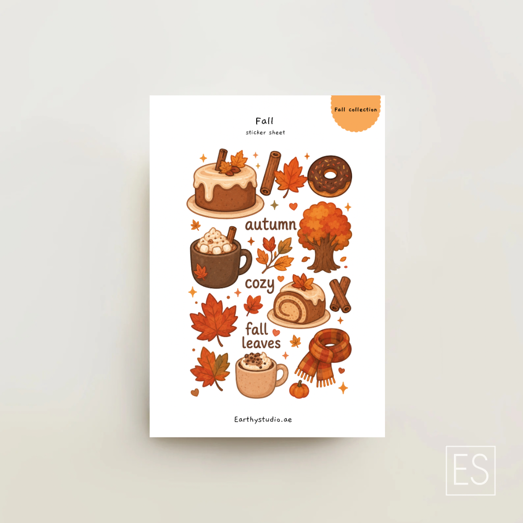 Fall sticker sheet