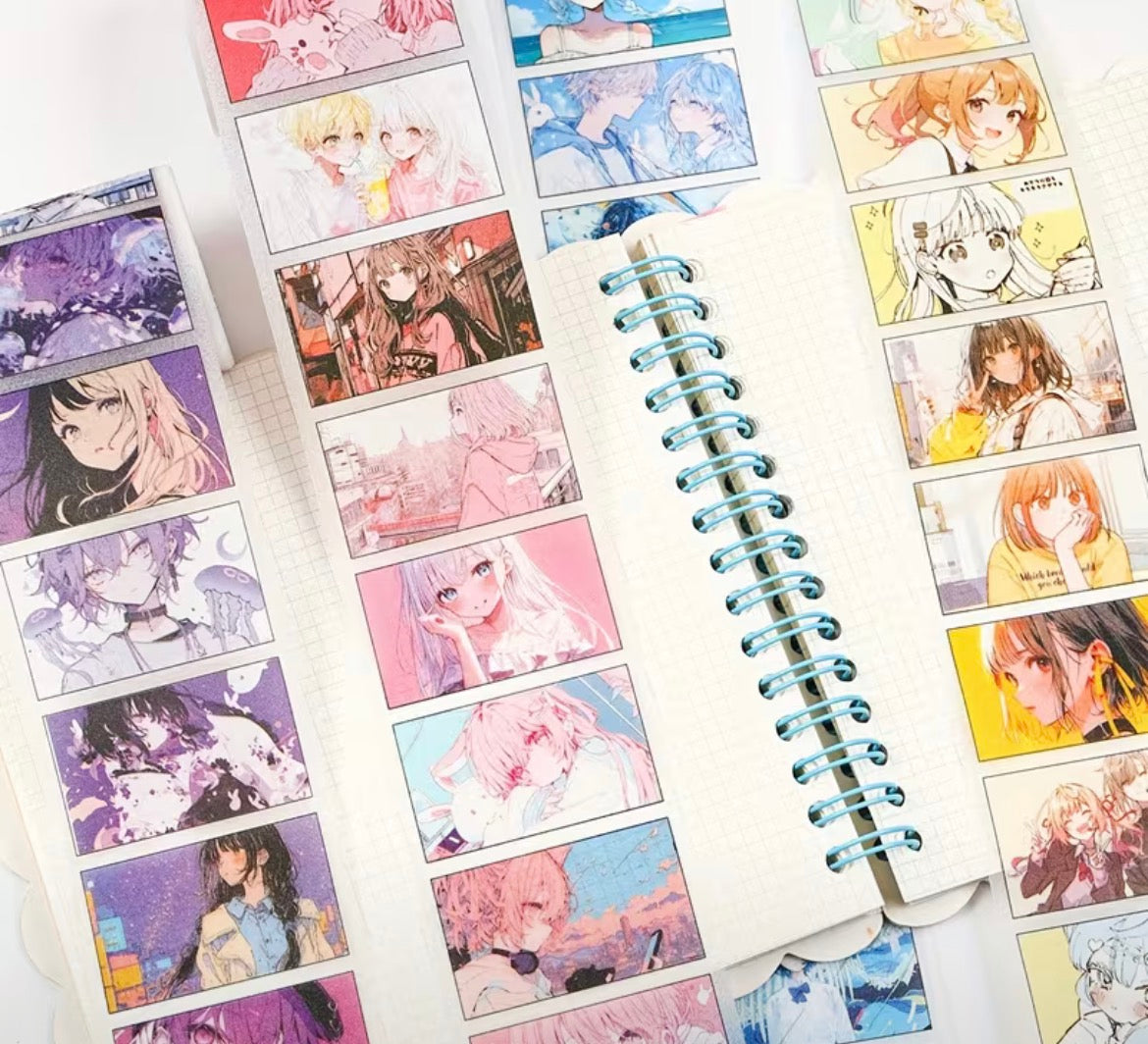 3pcs anime washi roll - random pick