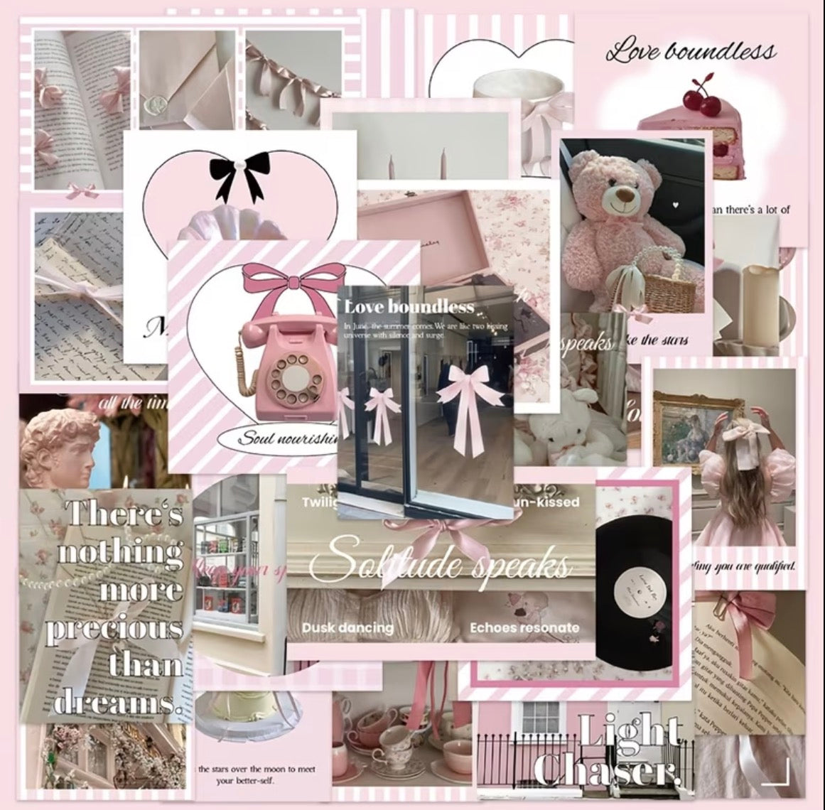 30pcs girly Pinterest stickers