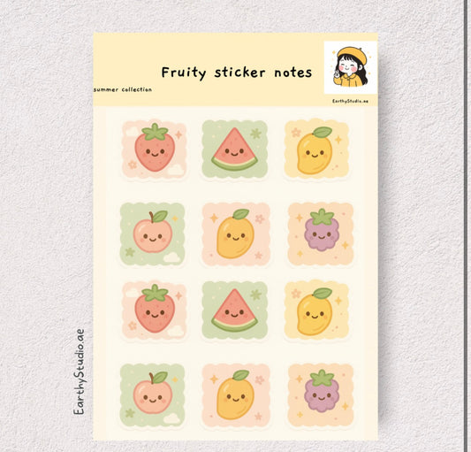 Fruity sticker note