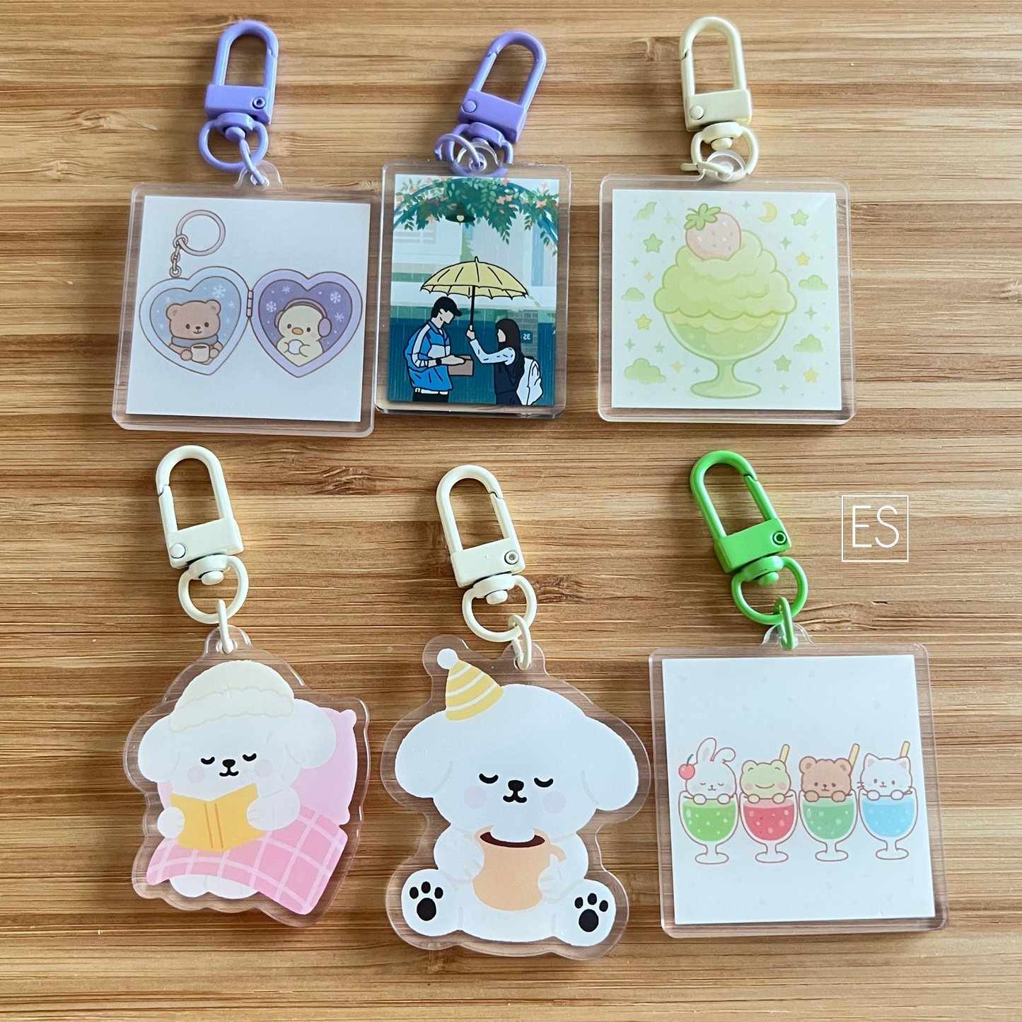 Custom keychain double sided