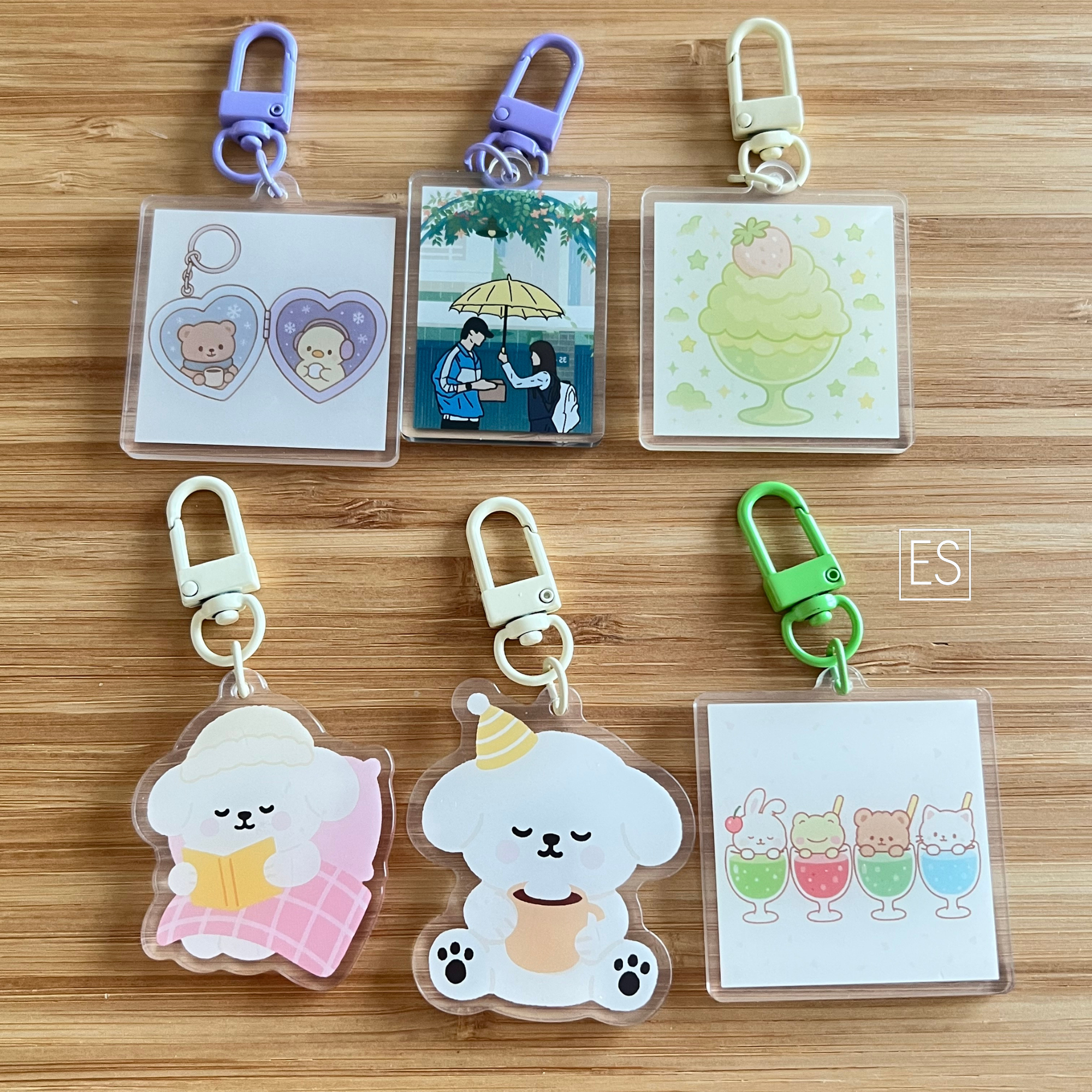 Custom keychain double sided