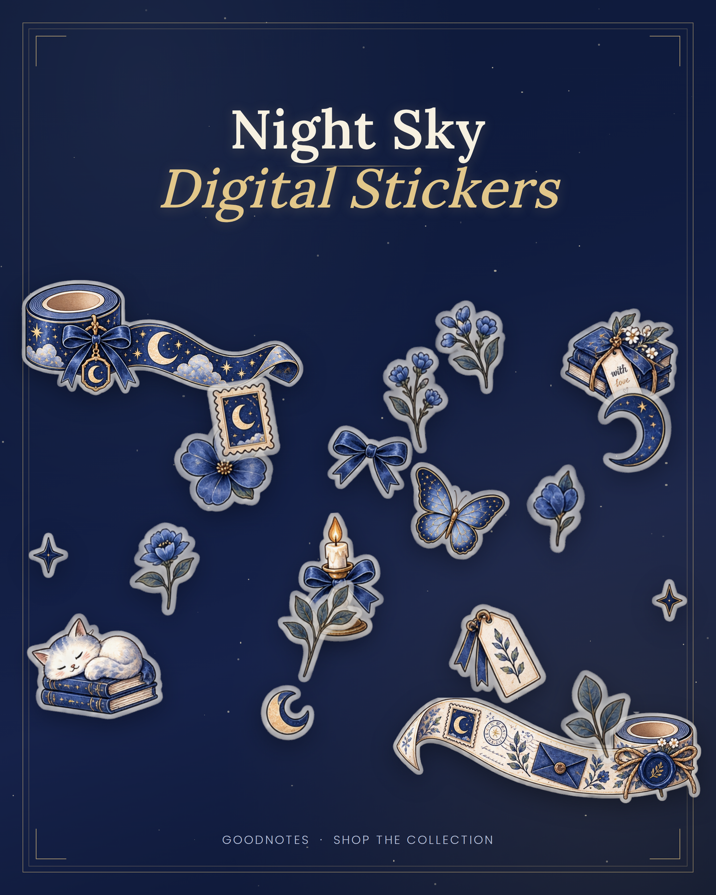 ✦ Night Sky Digital Stickers