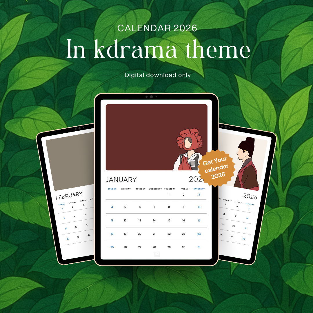 2026 K-Drama Digital Calendar ⭐️