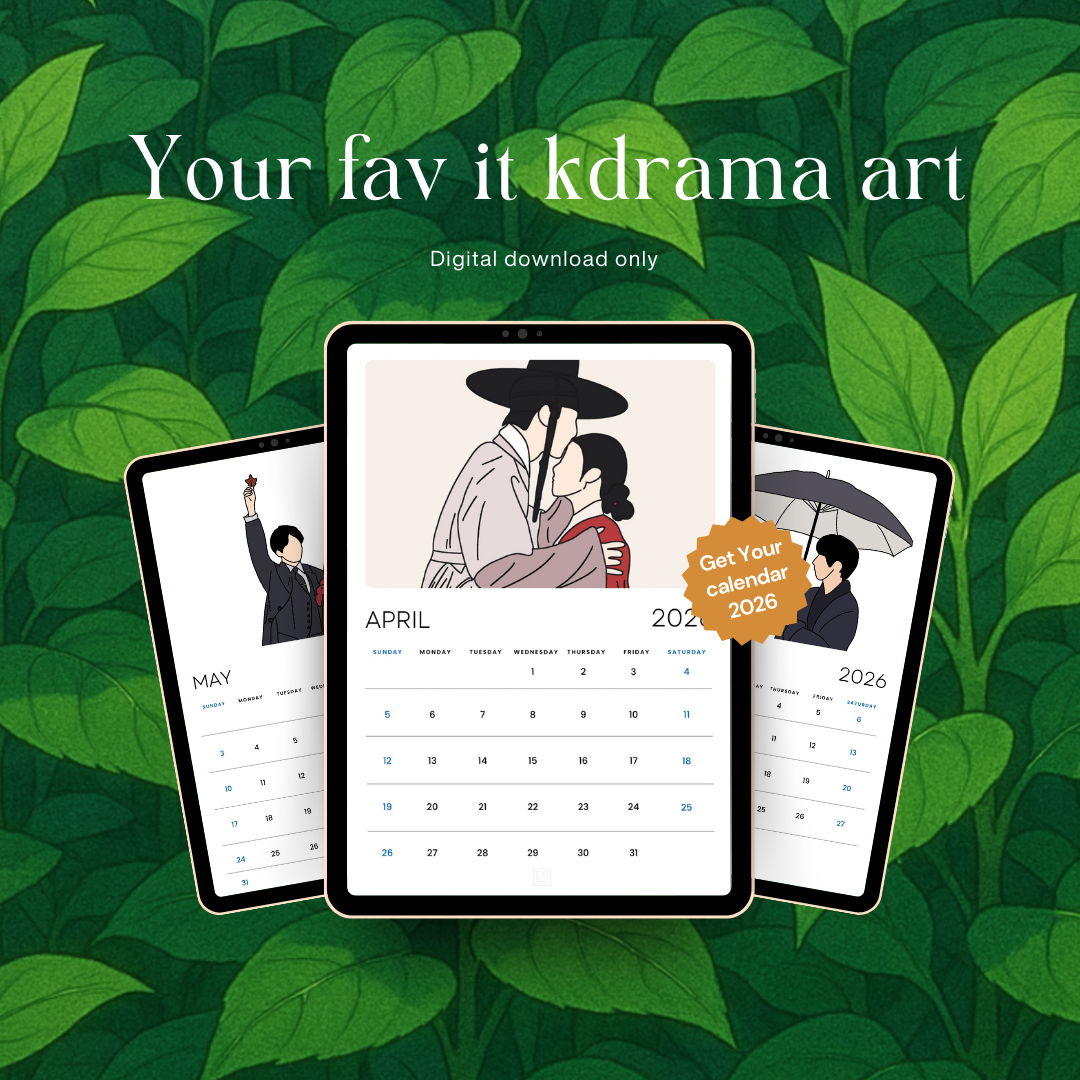 2026 K-Drama Digital Calendar ⭐️
