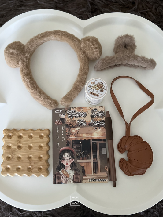 Fluffy beige essential set
