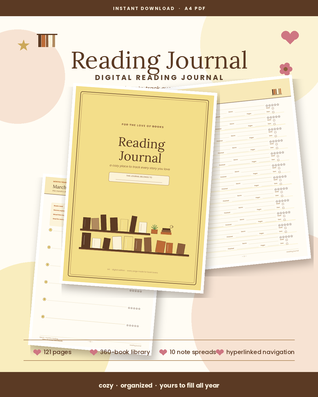 📖✨ Reading Journal — now available ✨📖 - digital download