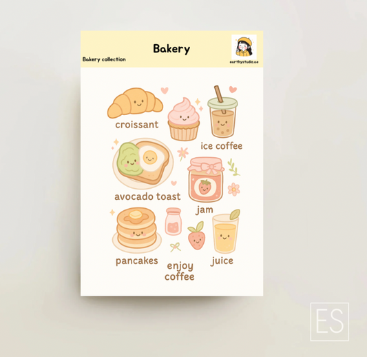 Bakery sticker sheet