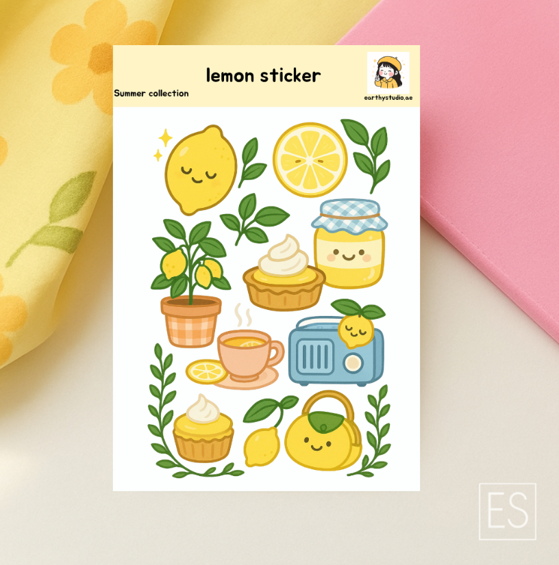 Lemon sticker sheet #1