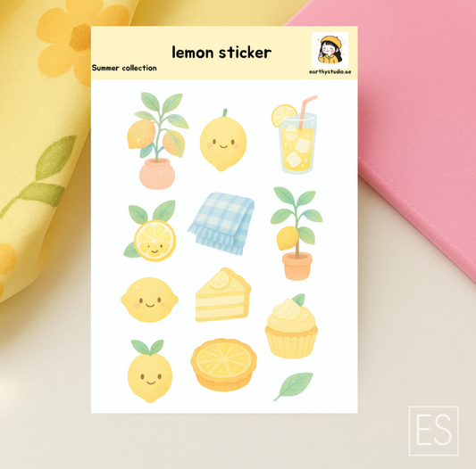 Lemon sticker sheet #2