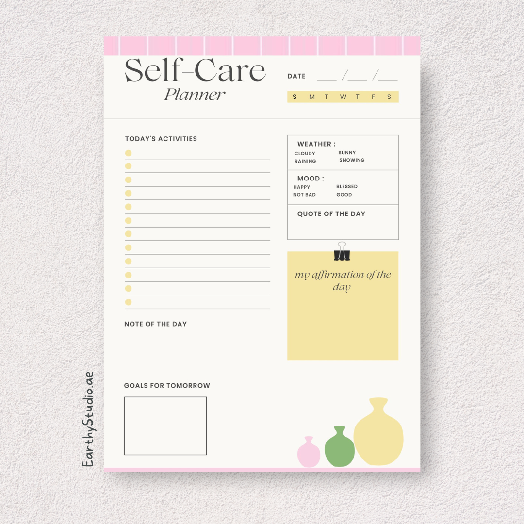 Self care Planner - Digital download only