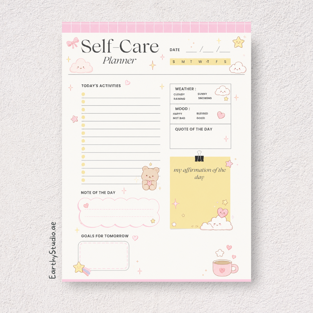 Self care planner - digital download
