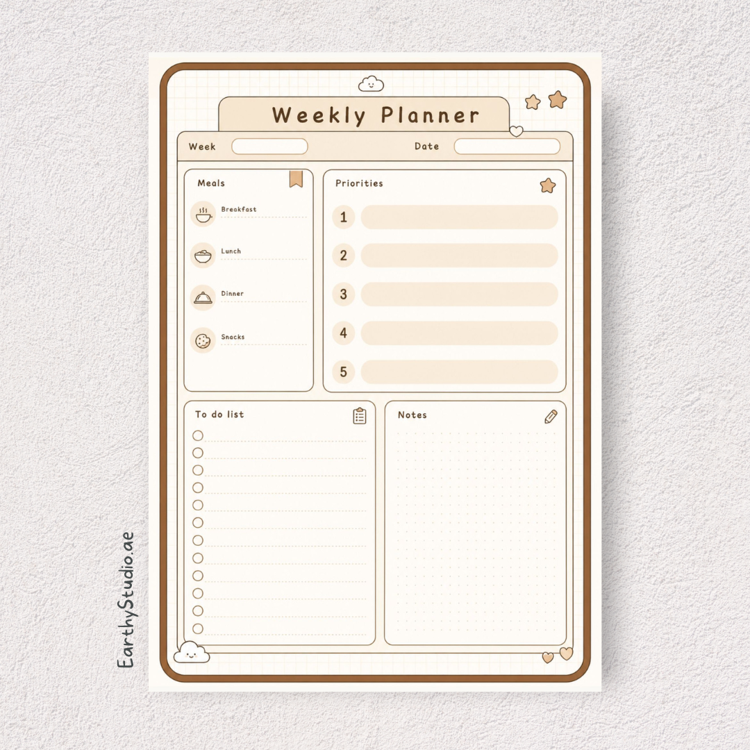 Weekly Planner - digital download